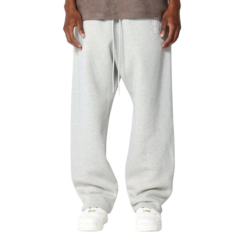 Drop Crotch Jogger With Front Applique in Gray, Size XS